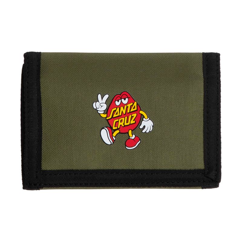 Santa Cruz Dot Guy Wallet - Deep Olive