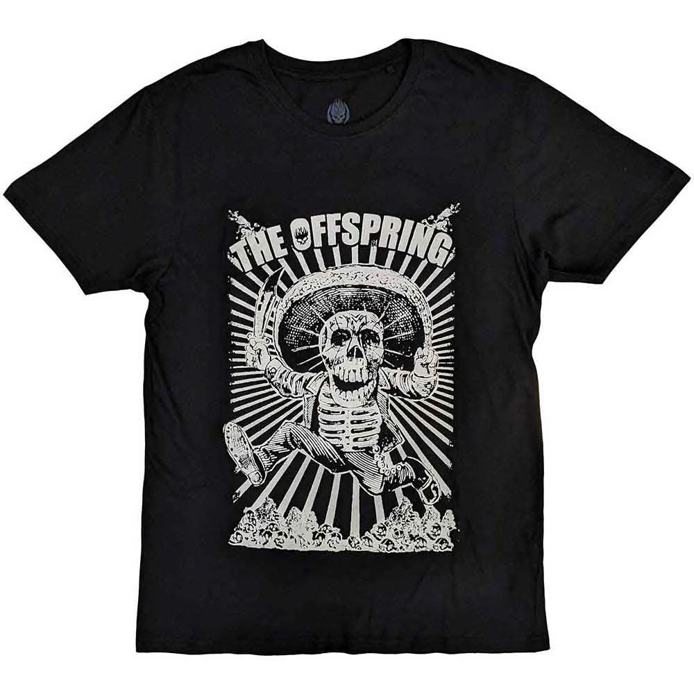 The Offspring Jumping Skeleton T-Shirt - Black