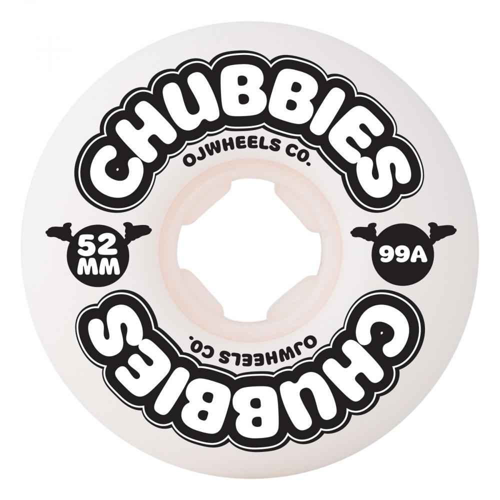 OJ Chubbies 99a White Wheels - 52mm