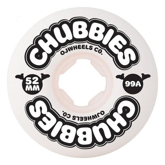 OJ Chubbies 99a White Wheels - 52mm