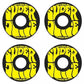 OJ Soft Mini Super Juice 78a Black With Yellow Wheels - 55mm