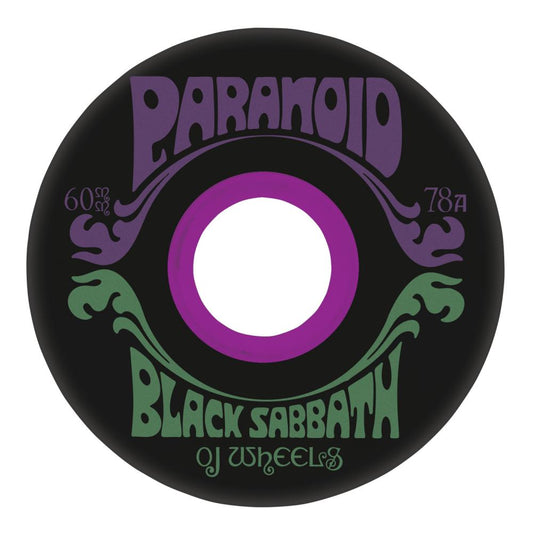 OJ Black Sabbath Paranoid 78a	Black Wheels - 60mm