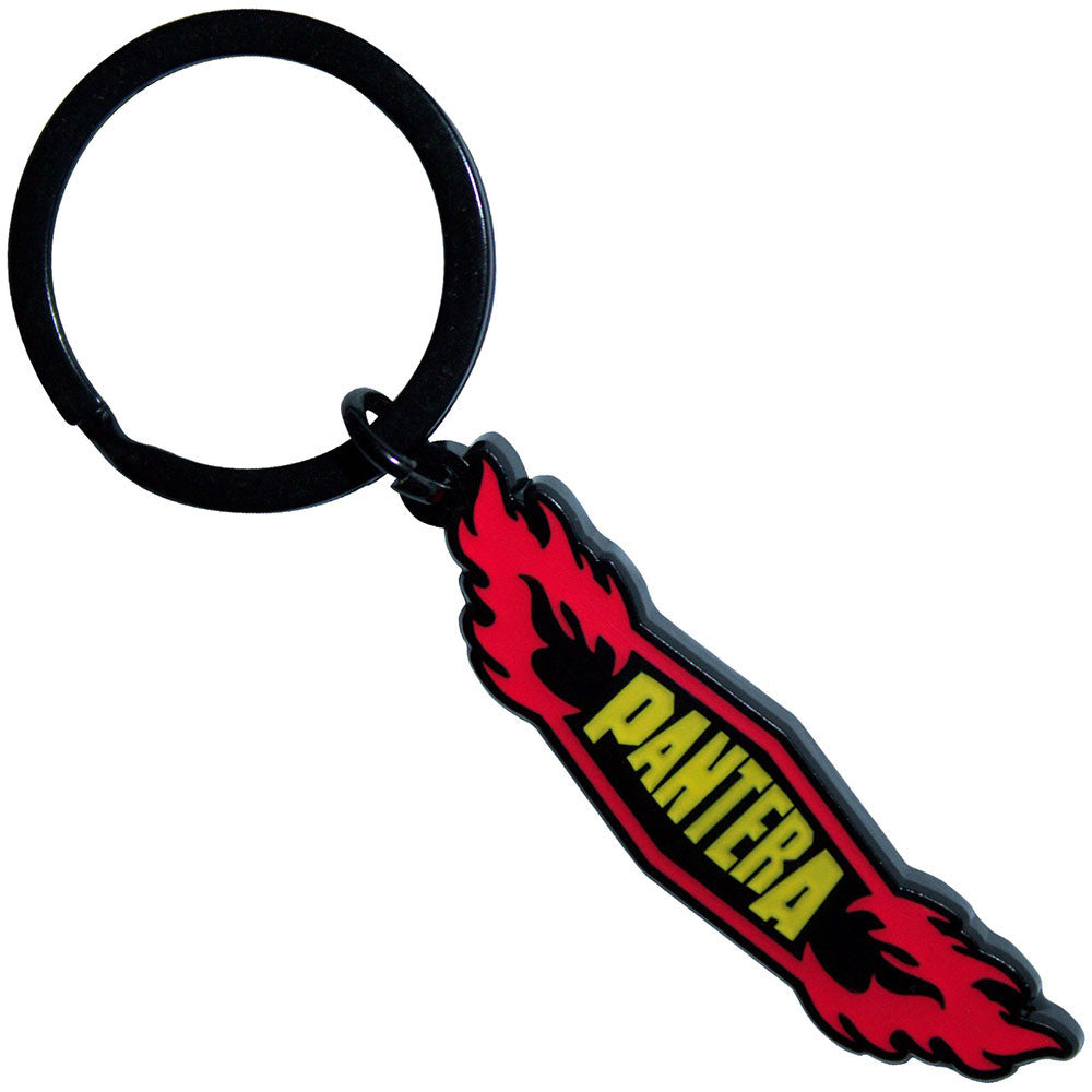 Pantera Flames Keychain