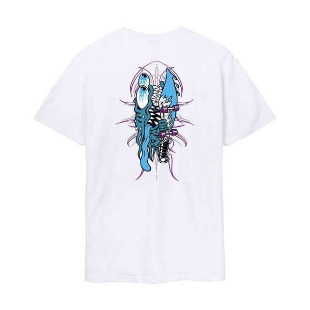 Santa Cruz Meek Pinstripe Slasher T-Shirt - White