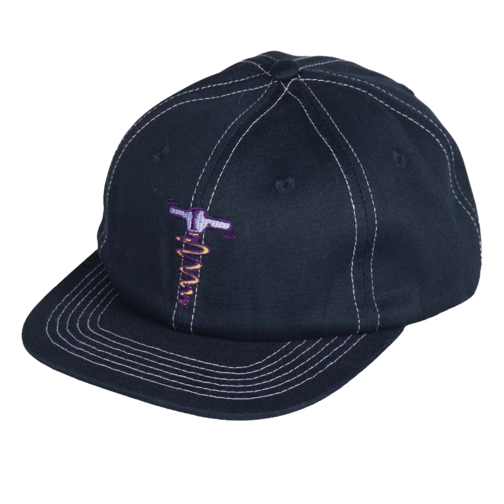 Pass~Port Corkscrew 5 Panel Cap - Navy