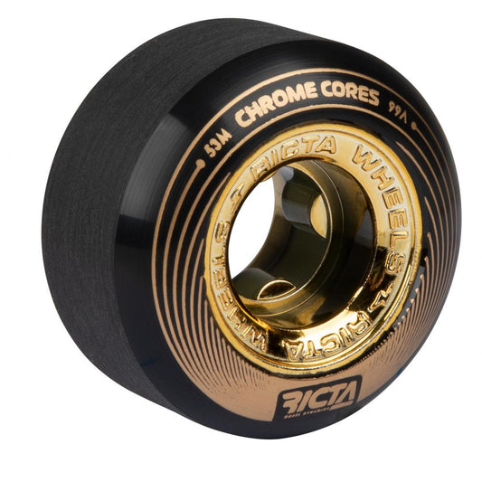 Ricta Chrome Core 99a Wheels - Black/Gold