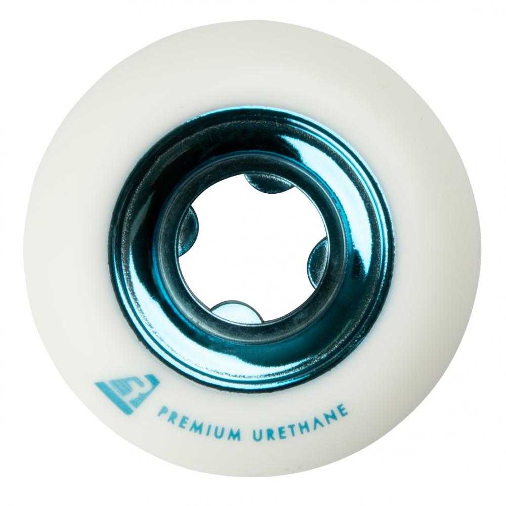 Ricta Wheels Chrome Core 99a White / Teal - 54MM