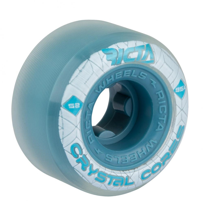 Ricta Crystal Cores 95a Blue Clear Wheels - 52mm – Scenic Skate Shop