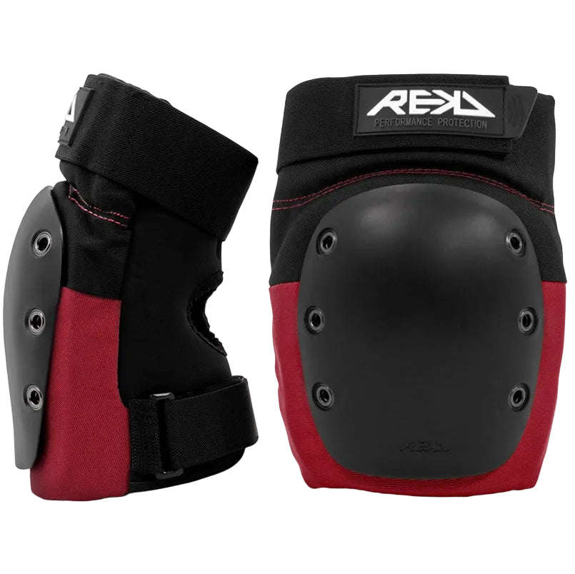 REKD Ramp Knee Pads - Black Red