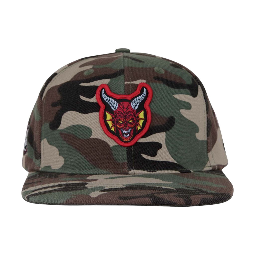 Santa Cruz Snapback Stranger Things Hellfire Club Cap - Camo