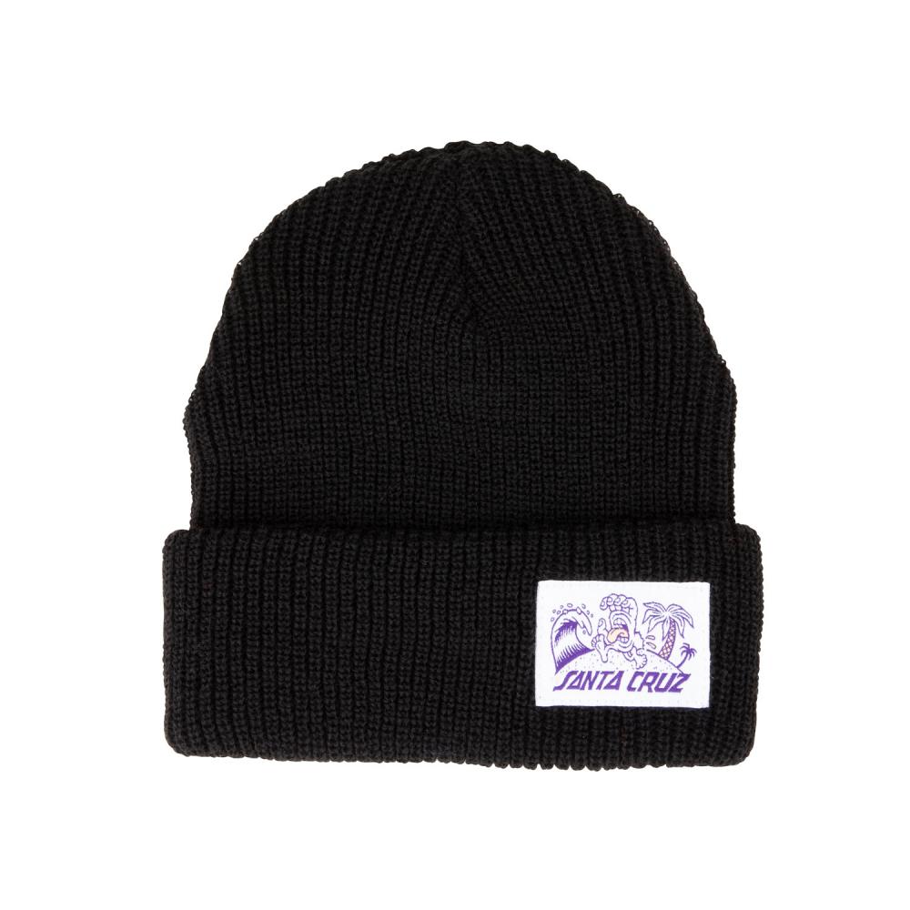 Santa Cruz Beach Bum Label Beanie - Black