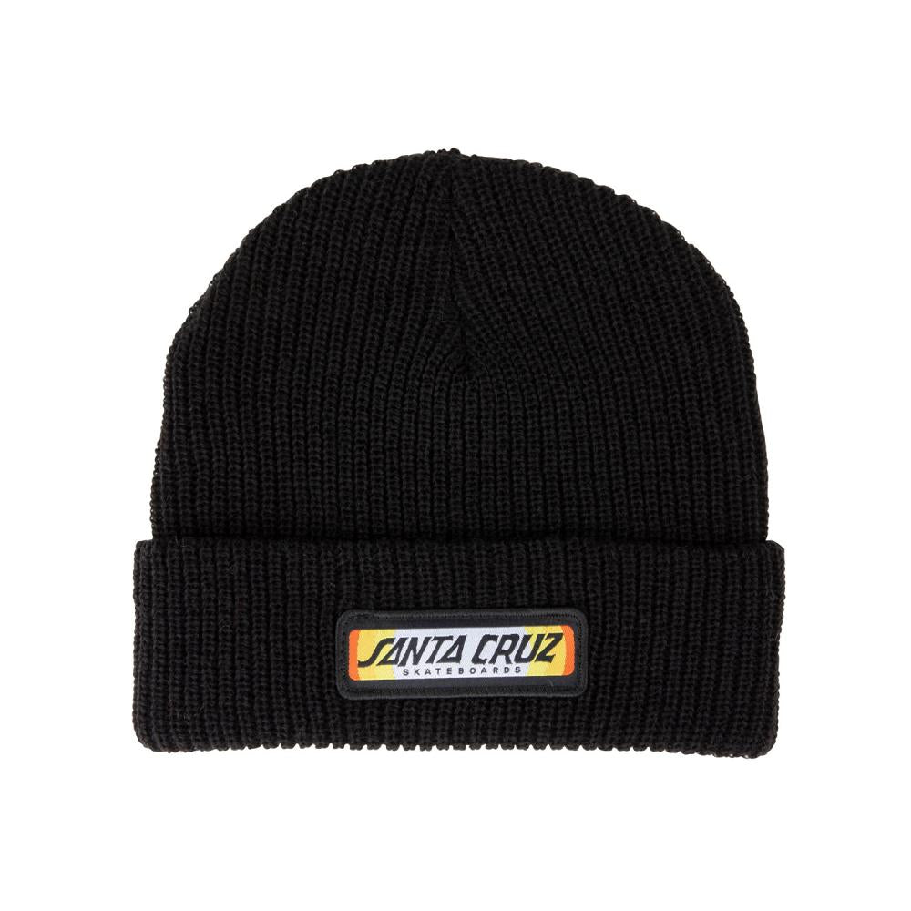 Santa Cruz Sundown Ray Strip Beanie - Black