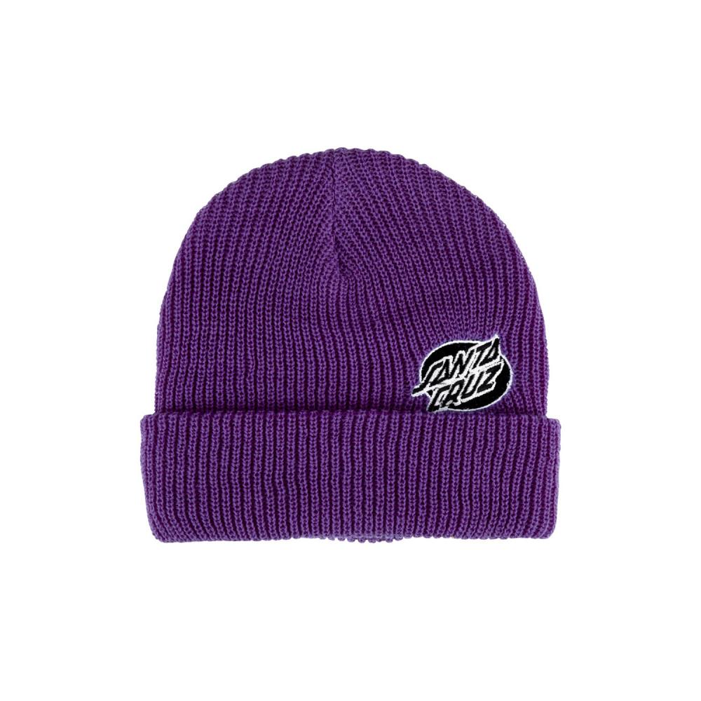 Santa Cruz Mono Lined Oval Dot Beanie - Grape