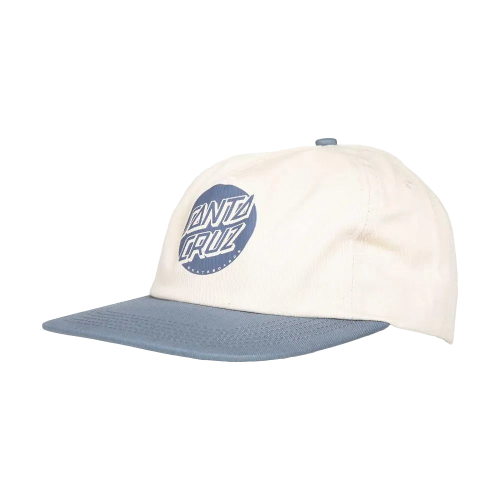 Santa Cruz Reason For Living Snapback Cap - Ecru Heritage Blue