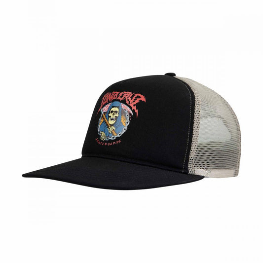 Santa Cruz Out Of Time Meshback Cap - Black Stone Grey
