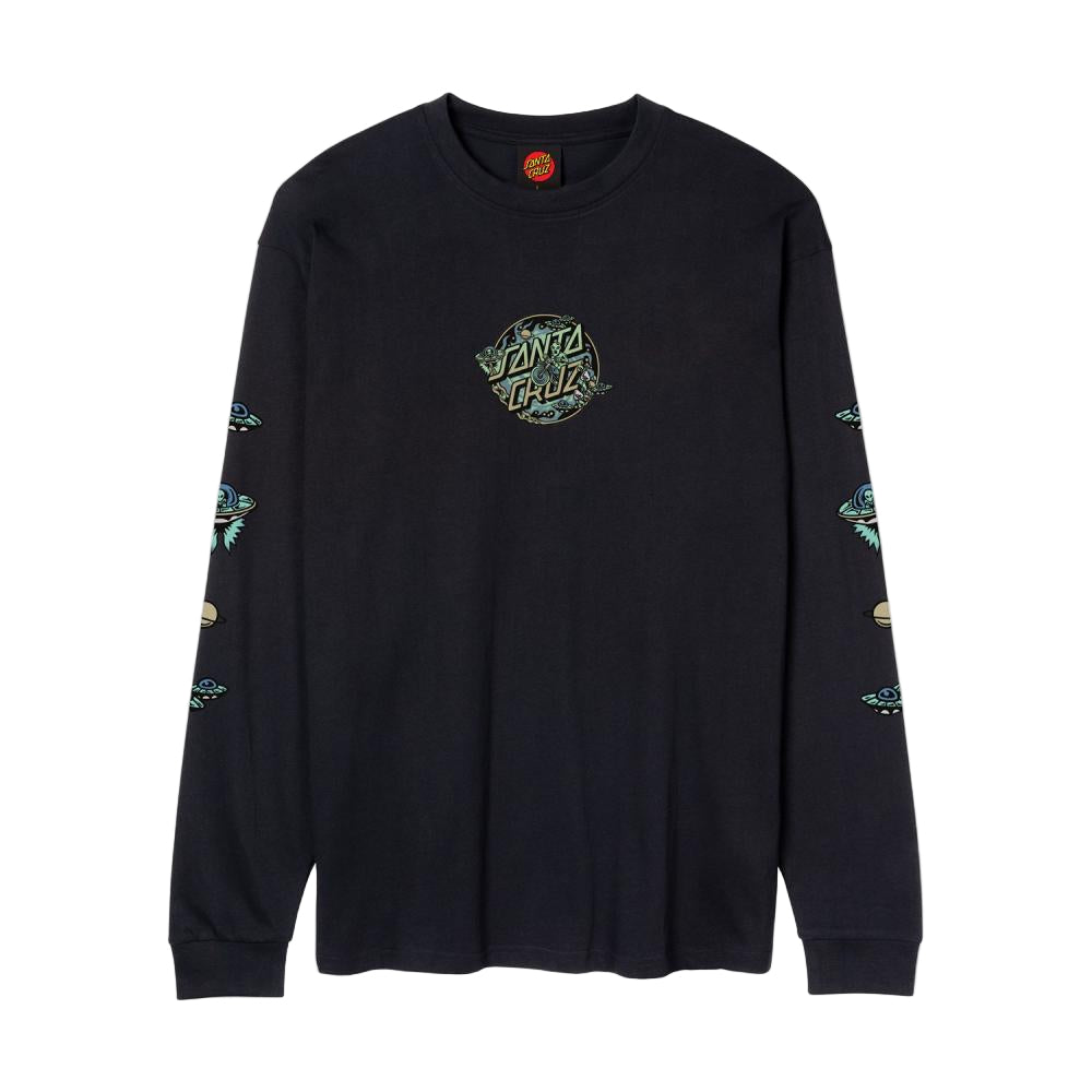 Santa Cruz Longsleeve Winkowski Dope Planet 2 Tee - Black