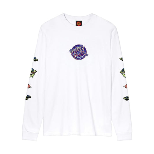 Santa Cruz Longsleeve Winkowski Dope Planet 2 Tee - White