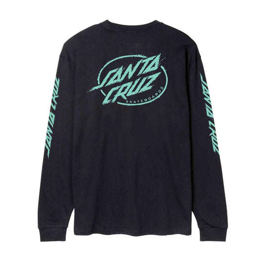Santa Cruz Cyber Dot LS T-Shirt - Black