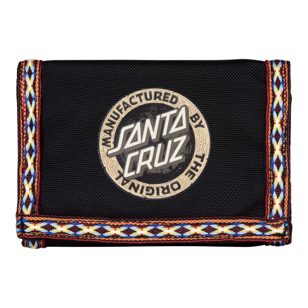 Santa Cruz Carved MFG Wallet - Black