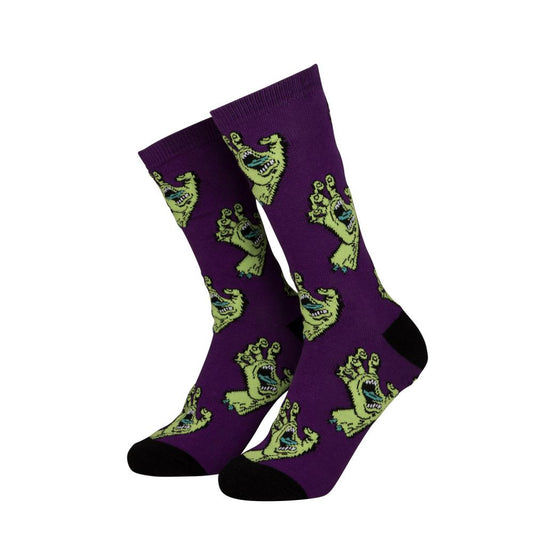 Santa Cruz Multi Hand Socks (2 Pack) - Purple & Green