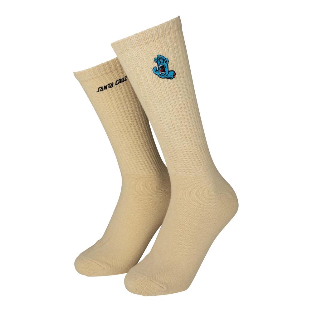 Santa Cruz Screaming Mini Hand Socks - Blond Wood