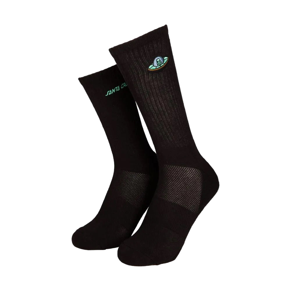 Santa Cruz Winkowski UFO Strip Socks - Black