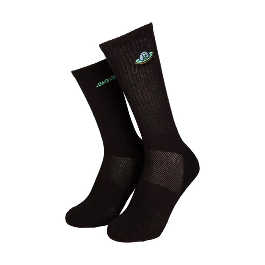 Santa Cruz Winkowski UFO Strip Socks - Black