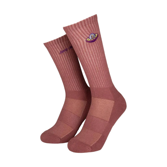 Santa Cruz Winkowski UFO Strip Socks - Universal Pink