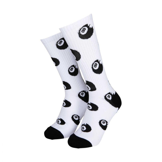 Santa Cruz Winkowski Eight Ballr Socks 2 Pack - White Black