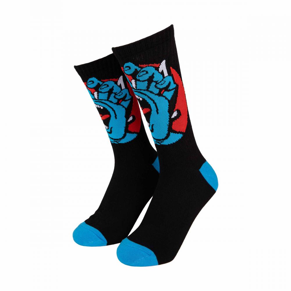Santa Cruz Hand Dot Socks Black & White - 2 Pack