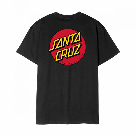 Santa Cruz Classic Dot Chest T-Shirt - Black