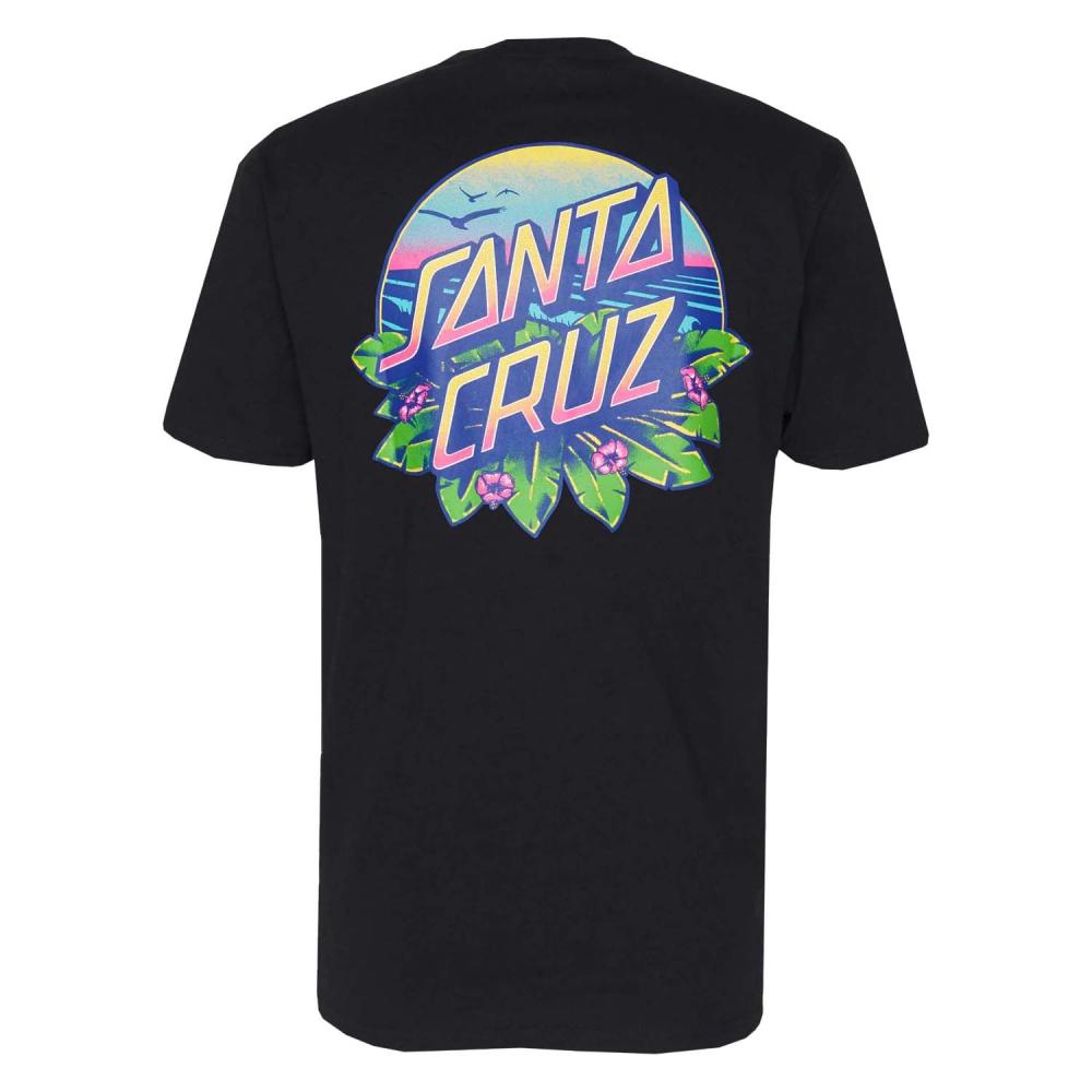 Santa Cruz Sunset Dot T-Shirt - Black