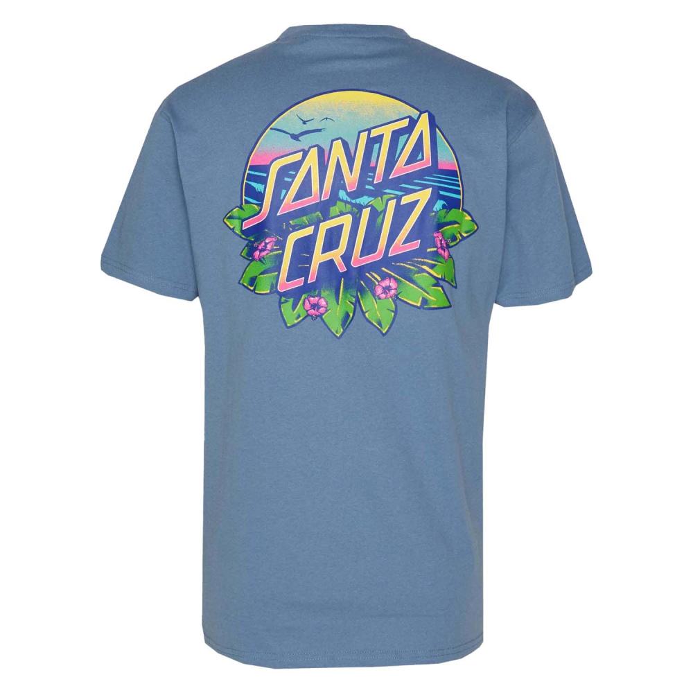 Santa Cruz Sunset Dot T-Shirt - Dusty Blue