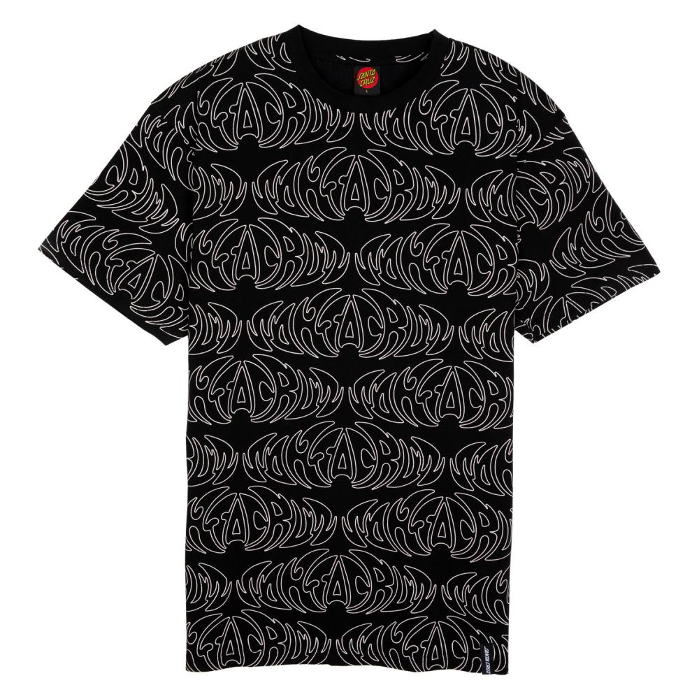 Santa Cruz Ultra Strip Repeat Tee - Black