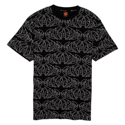 Santa Cruz Ultra Strip Repeat Tee - Black