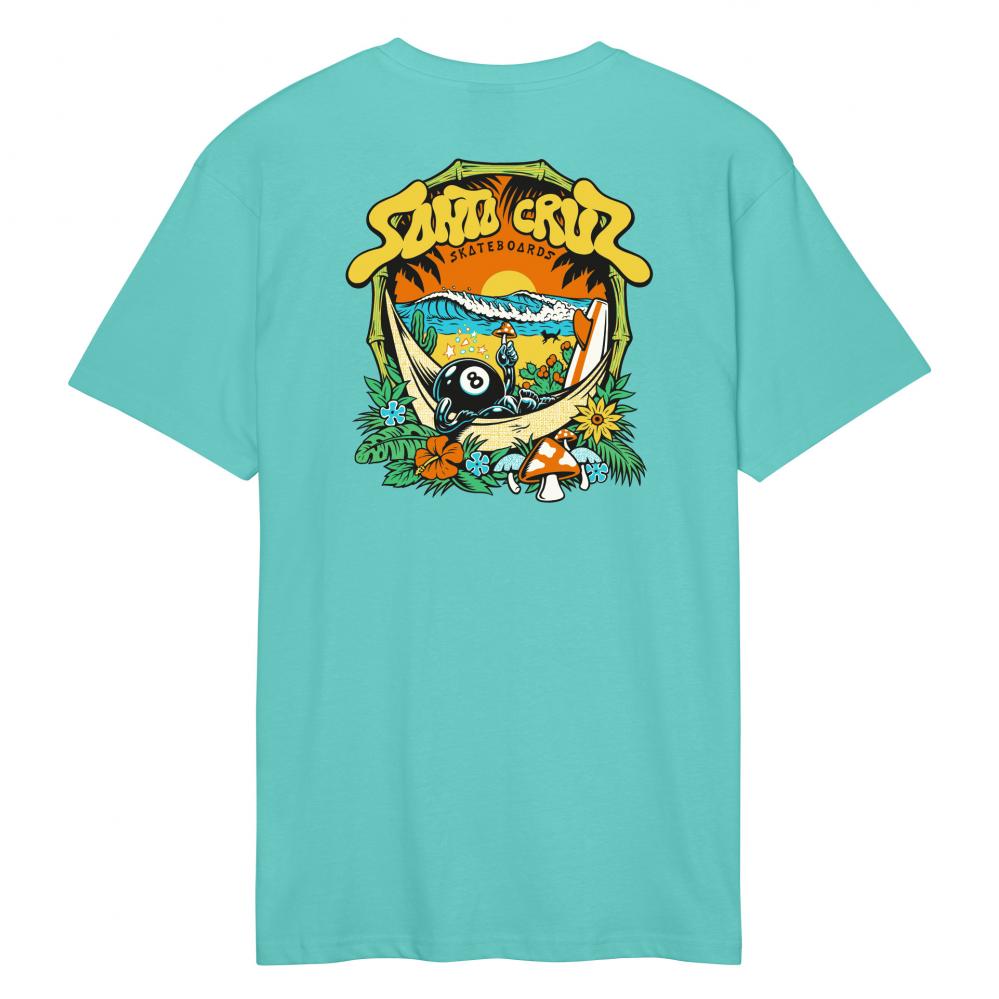 Santa Cruz Winkowski 8Baller Trip T-Shirt - Pool Blue