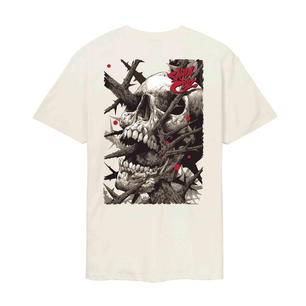 Santa Cruz Pace Deathtrap T-Shirt - Unbleached Cotton