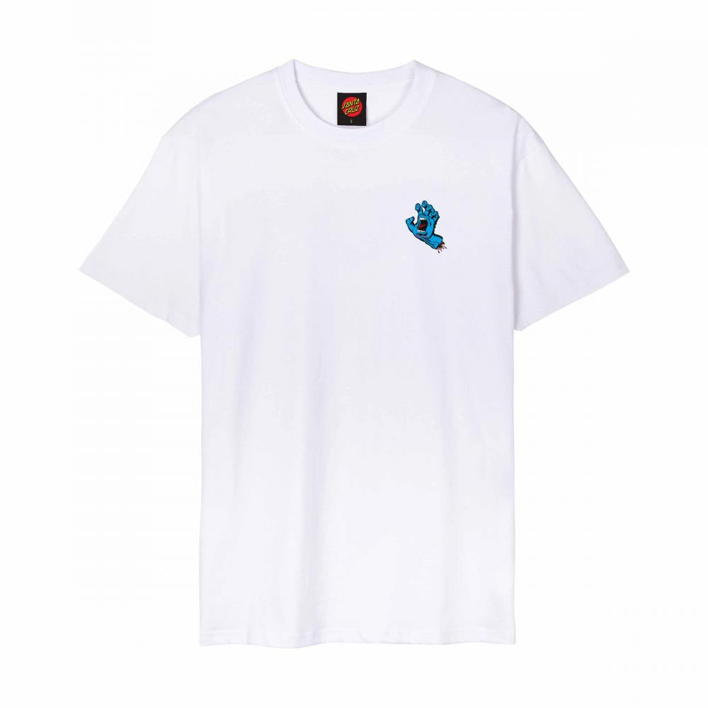 Santa Cruz Screaming Hand Chest T-Shirt - White