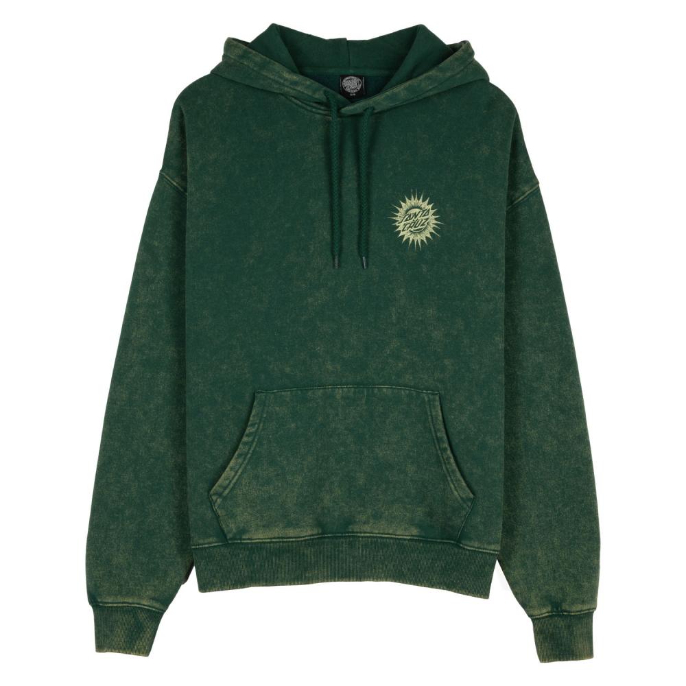 Santa Cruz Womens Ornate Dot Hoodie - Emerald Acid Wash