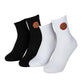 Santa Cruz Womens Classic Dot Emb Socks 2 Pack - White Black