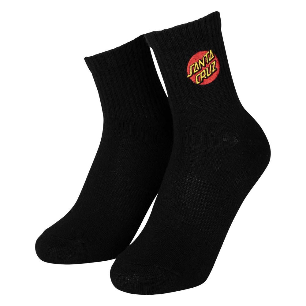 Santa Cruz Womens Classic Dot Emb Socks 2 Pack - White Black