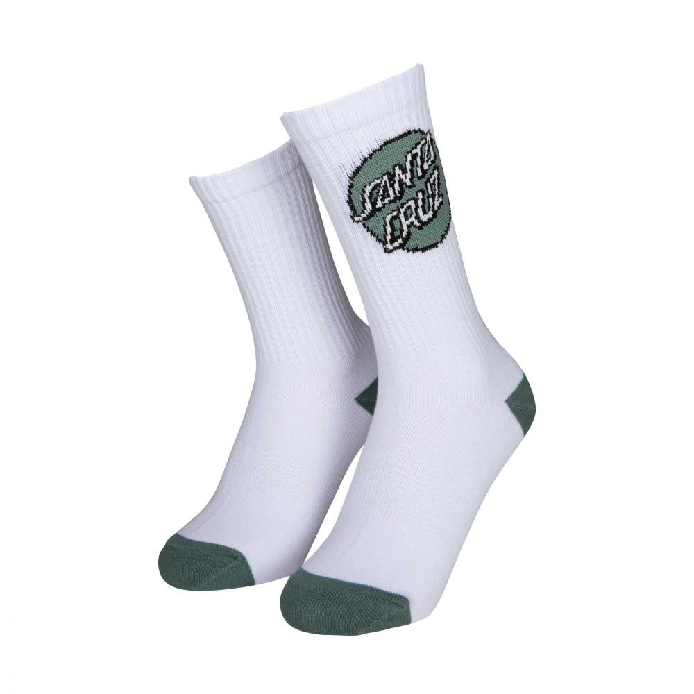 Santa Cruz Womens Pop Dot Socks 3 Pack - White Purple Navy