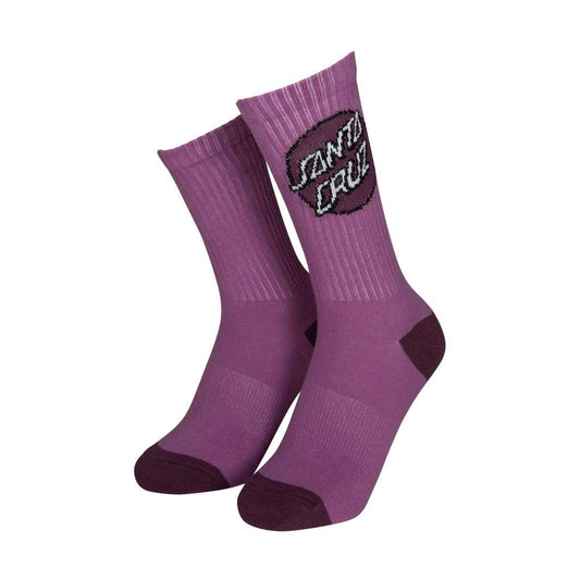 Santa Cruz Womens Pop Dot Socks 3 Pack - White Purple Navy
