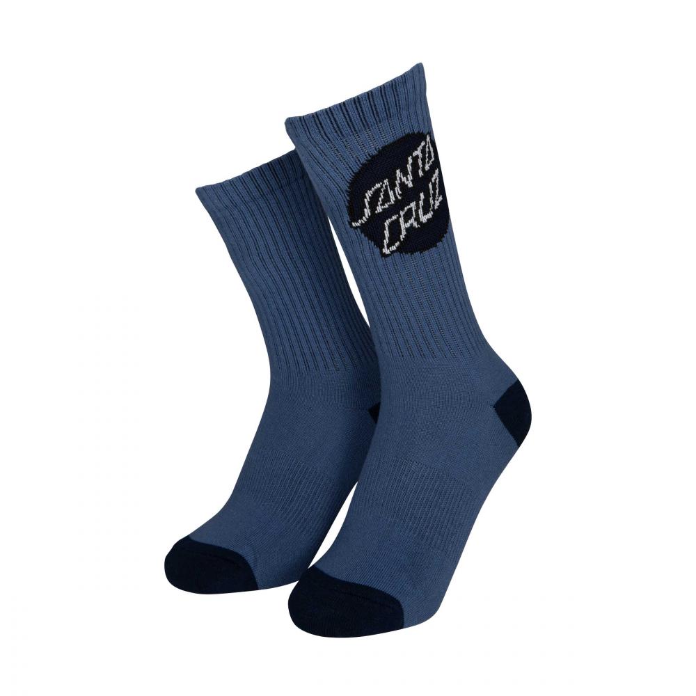 Santa Cruz Womens Pop Dot Socks 3 Pack - White Purple Navy