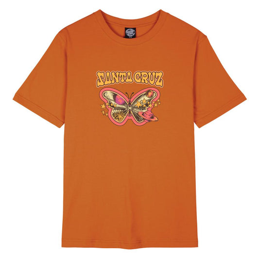 Santa Cruz Women's T-Shirt Galactic Butterfly - Orange