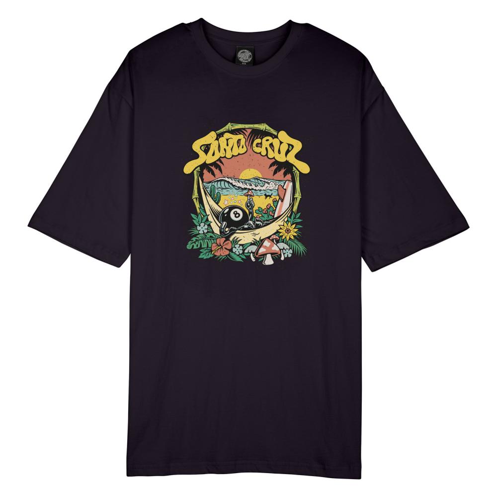 Santa Cruz Womens Winkowski 8Baller Trip Front T-Shirt - Black
