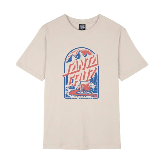 Santa Cruz Womens Camp Retreat Front T-Shirt - Oat