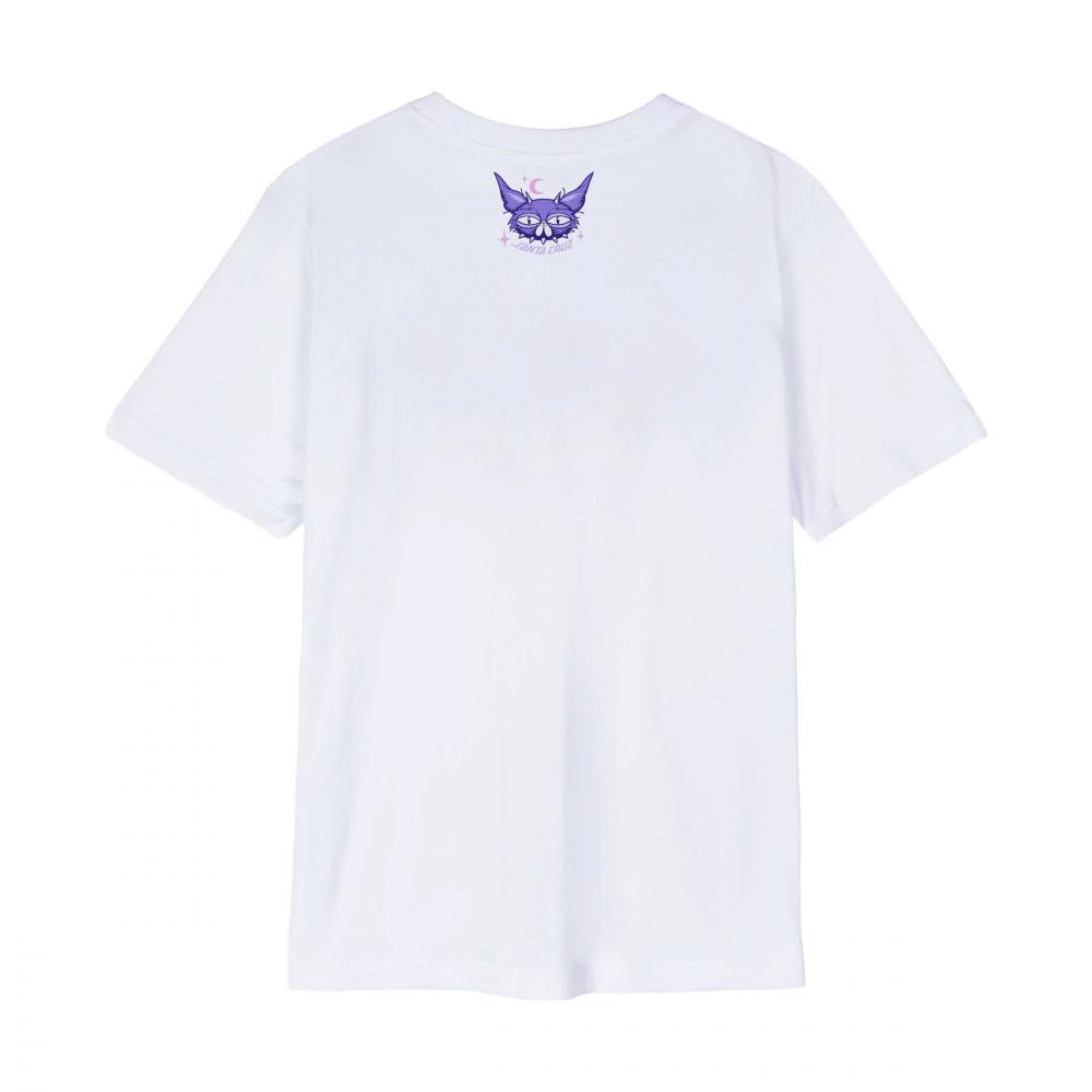 Santa Cruz Womens Night Critter Front T-Shirt - White