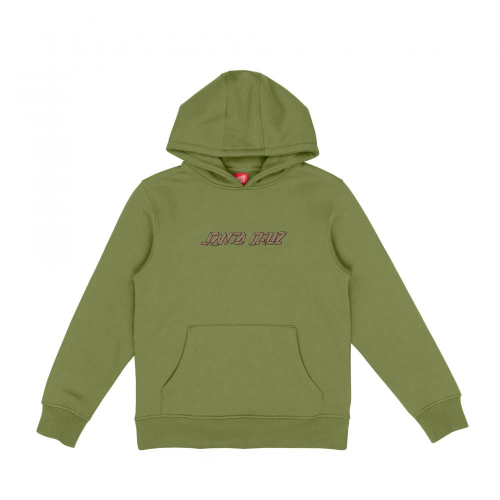 Santa Cruz Youth Screaming Grizzly Hoodie - Iguana