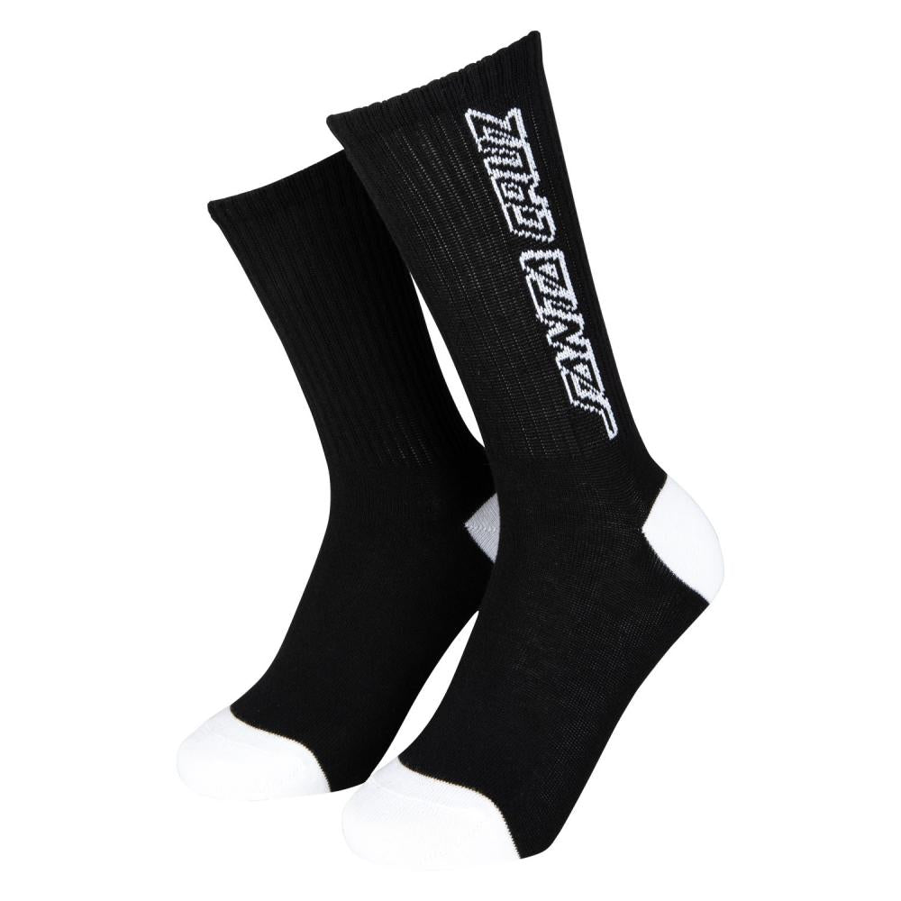 Santa Cruz Youth Oval Check Dot Socks (2 Pack) Black & White